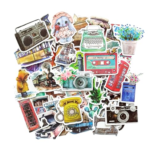 Scrapbooking sticker set scrapbook zubehör vintage stickers fotoalbum aufkleber scrapbook journaling zubehör laptop sticker scrapbooking retro aufkleber vintage retro von TARIFA UNITED