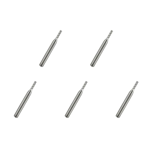 Hartmetall-Vierkant-Schaftfräser HSS CNC 4-Flöten-Schaftfräser Fräsmaschinen-Fräser-Bit 1/4 Zoll 1/8 Zoll Fräser-Bit-Sets für Heimwerker und Profis von TARSHYRY