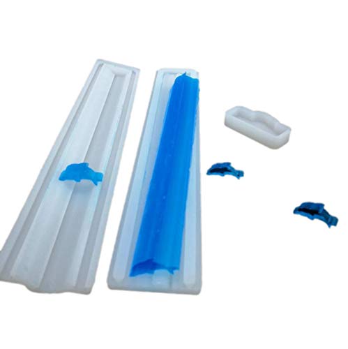 TARTIERY Dolphin Shape Tube Silikonform Handseifenrohr Modell Cold Process Soap Dye Modell Embed Soap Making Supplies Backform Cupcake Dekorationswerkzeuge von TARTIERY