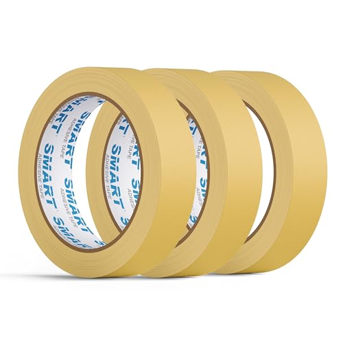 Malerkrepp 30mm x 50m Abklebeband Maler - 3x Kreppband für Präzise Malerarbeiten und Kreative Projekte Malerband Masking Tape Maler Klebeband Abklebeband Leicht zu Entfernen Stark Haftend von TAŚMY FOLIE NARZĘDZIA FOLTAPE