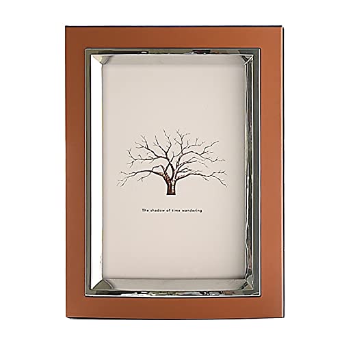 TATOS Phoframe Moderne und einfache Metallbildrahmen Great Gift Desktop Staffelei-Anzeige Bilder 3.5 × 5, 5 x 7 oder 8 × 10 Bilderrahmen(Bruin,3.5x5) von TATOS