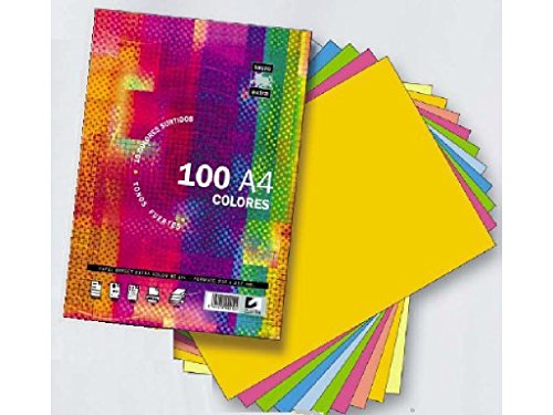 PACK A4 100H 80GR TAURO-EXTRA COLOR 10X10 SURTIDOS von TAURO