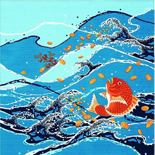 Japanisches Wickeltuch „Better Happune“ Furoshiki, 50 cm, Taikoban, klein [Japan Import] von TAYU-TAFU