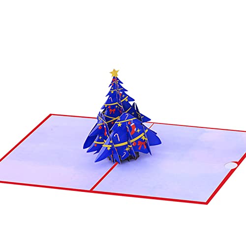 3D Weihnachtsgrußkarten Handgefertigte Karten Umschlag Neujahrs Winterurlaub Feature Tree von TAZIZI