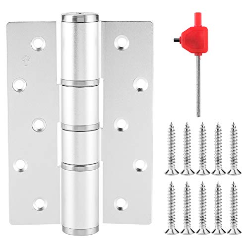 Schrankscharnier, Scharniere für Schranktüren, verdecktes Türscharnier Typ E, robustes quadratisches hydraulisches automatisches Schließscharnier mit Positionierungsdämpfung für Türen und Fenster von TBEWVONQ