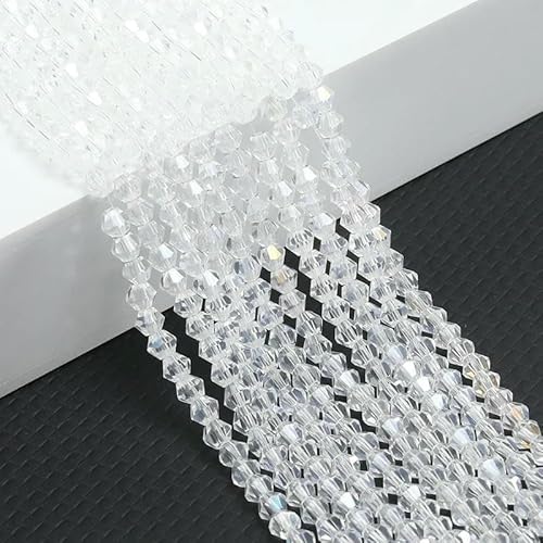 10 Stränge Bicone-Kristallglasperlen, 4,0 mm facettierte Kristallperlen-Anhänger für DIY-Armbandringe, Schmuckherstellungsset, AB-Weiß, 10 Stränge, 10 Stränge, 4,0 mm 10 Stränge Bicone-Kristallglasperlen, 4,0 mm facettierte Kristallperlen-Anhänger für DIY-Armbandringe, Schmuckherstellungsset, AB-Weiß, 10 Stränge, 10 Stränge, 4,0 mm von TBSKUY