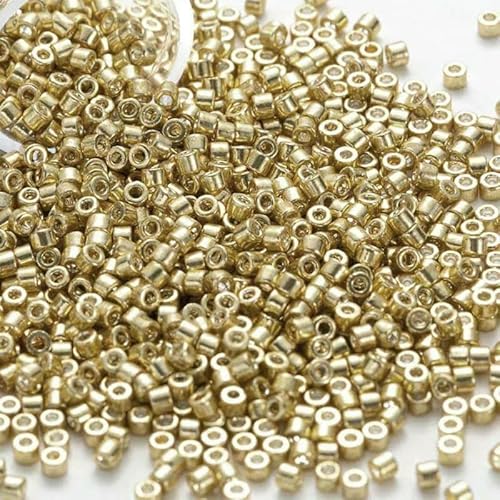 10 g/Tube, 1,3 x 1,6 mm, generische japanische Glasperlen in Metallic-Farbe, 11/0, lose Abstandsperlen für die Schmuckherstellung, DIY-Nähen, 36, 10 g, 1,6 mm, Tube 10 g/Tube, 1,3 x 1,6 mm, generische japanische Glasperlen in Metallic-Farbe, 11/0, lose Abstandsperlen für die Schmuckherstellung, DIY-Nähen, 36, 10 g, 1,6 mm, Tube von TBSKUY