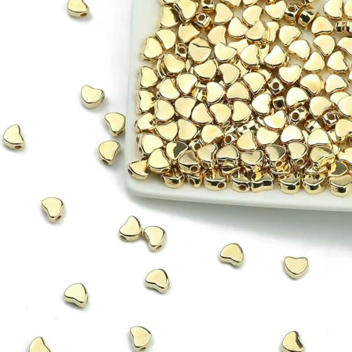 100–400 Stück goldfarbene Perlen 4,0 mm 6 mm CCB Würfelkrone Herz Anhänger Stern Spacer Lose Perlen für Liebesschmuck Herstellung von Armbändern DIY S-Love 6 mm KC-400 Stück 100–400 Stück goldfarbene Perlen 4,0 mm 6 mm CCB Würfelkrone Herz Anhänger Stern Spacer Lose Perlen für Liebesschmuck Herstellung von Armbändern DIY S-Love 6 mm KC-400 Stück von TBSKUY