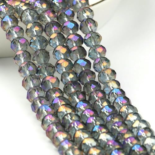 3 4 6 8 mm Rondelle Österreichische facettierte Kristallperlen AB Farbe Runde Glasperlen Lose Abstandsperlen für Schmuckherstellung DIY-Farbe 26-6 mm ca. 90 Stück 3 4 6 8 mm Rondelle Österreichische facettierte Kristallperlen AB Farbe Runde Glasperlen Lose Abstandsperlen für Schmuckherstellung DIY-Farbe 26-6 mm ca. 90 Stück von TBSKUY