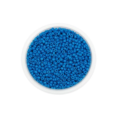 300/600 Stück 3/4,0 mm Charm-Glasperlen, tschechische Rocailles-Perlen, kleine runde lose Perlen für die Herstellung von DIY-Schmuck und Ohrringen – Blau – 4,0 mm x 300 Stück 300/600 Stück 3/4,0 mm Charm-Glasperlen, tschechische Rocailles-Perlen, kleine runde lose Perlen für die Herstellung von DIY-Schmuck und Ohrringen – Blau – 4,0 mm x 300 Stück von TBSKUY