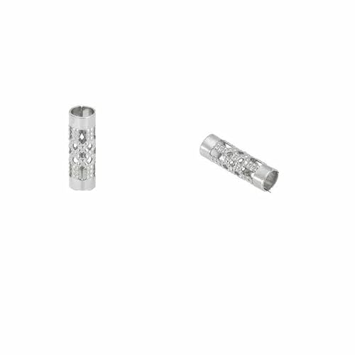 300 Stück, 3 Größen, lange Röhrenperlen, lose Metallperlen, Edelstahl-Stiftperlen, 10/15/25 mm, Abstandshalter, Stangensäulenperlen, Nudel-100 Stück 300 Stück, 3 Größen, lange Röhrenperlen, lose Metallperlen, Edelstahl-Stiftperlen, 10/15/25 mm, Abstandshalter, Stangensäulenperlen, Nudel-100 Stück von TBSKUY