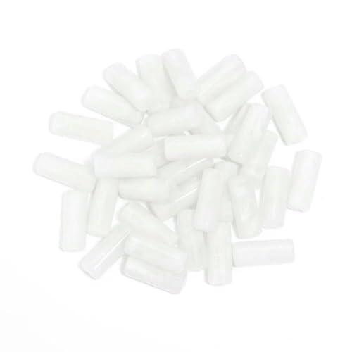 50 Stück/Los Acrylperlen Zylinderform Imitation Steinrohr Abstandsperlen für die Schmuckherstellung DIY Halskette Anhänger Zubehör-weiß 50 Stück/Los Acrylperlen Zylinderform Imitation Steinrohr Abstandsperlen für die Schmuckherstellung DIY Halskette Anhänger Zubehör-weiß von TBSKUY