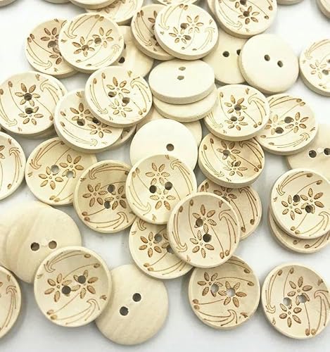 50 Stück Blumen Holzknöpfe Nähen Scrapbooking Handarbeit Home Kleidung Dekor Holz Dekorative handgefertigt WB753-Standard 50 Stück Blumen Holzknöpfe Nähen Scrapbooking Handarbeit Home Kleidung Dekor Holz Dekorative handgefertigt WB753-Standard von TBSKUY