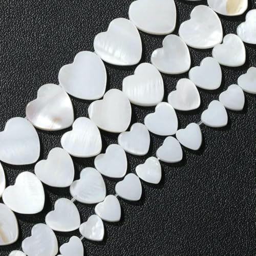 6–12 mm Herz, natürliche Muschelperlen, blau, grün, rot, gelb, lose Abstandsperlen, Anhänger für die Schmuckherstellung, DIY-Halskette, Armbandzubehör, Nr. 2, 12 mm, ca. 30 Stück 6–12 mm Herz, natürliche Muschelperlen, blau, grün, rot, gelb, lose Abstandsperlen, Anhänger für die Schmuckherstellung, DIY-Halskette, Armbandzubehör, Nr. 2, 12 mm, ca. 30 Stück von TBSKUY