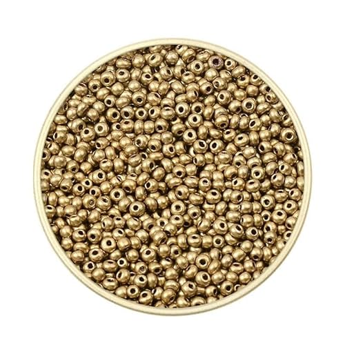 Ca. 1000 Stück 2 mm Matellic Charm Tschechische Glasperlen Rocailles zur Schmuckherstellung, Armband, Halskette, DIY-Zubehör-XP10-Ca. 1000 Stück 7,5 g Ca. 1000 Stück 2 mm Matellic Charm Tschechische Glasperlen Rocailles zur Schmuckherstellung, Armband, Halskette, DIY-Zubehör-XP10-Ca. 1000 Stück 7,5 g von TBSKUY