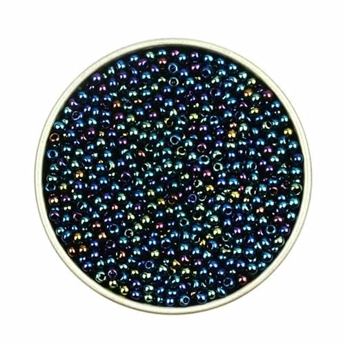 Ca. 1000 Stück 2 mm Matellic Charm Tschechische Glasperlen Rocailles zur Schmuckherstellung, Armband, Halskette, DIY-Zubehör-XP19-Ca. 1000 Stück 7,5 g Ca. 1000 Stück 2 mm Matellic Charm Tschechische Glasperlen Rocailles zur Schmuckherstellung, Armband, Halskette, DIY-Zubehör-XP19-Ca. 1000 Stück 7,5 g von TBSKUY