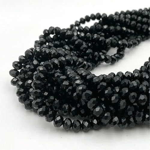 Österreichische facettierte Kristallperlen, 2 3 4 6 8 mm, Rondell-Glasperlen, lose Abstandsperlen zur Schmuckherstellung, Armband-DIY-BC01-8 mm (ca. 65 Stück) von TBSKUY