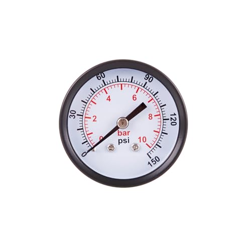 Profi Manometer 0-10 bar 1/4" AG Ø 50mm Druckmanometer Vakummeter für Kompr von TC TECHNIC