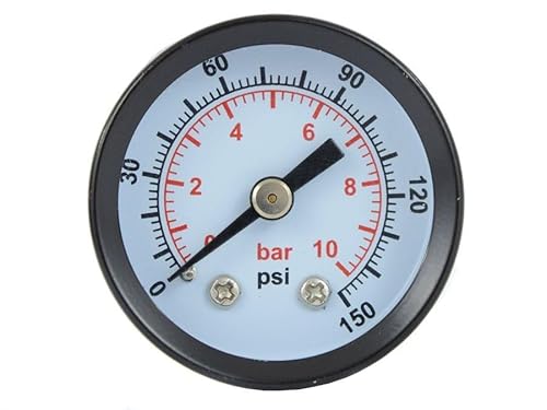 Profi Manometer 0-10 bar 1/8" AG Ø 40mm Druckmanometer Vakummeter für Kompr von TC TECHNIC