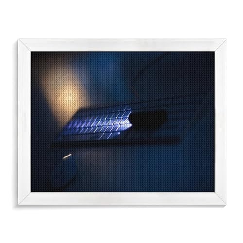 TCzRZ Keyboard, light, darknessDiy 5D Diamant Malen nach Zahlen Einzigartige Kits Home Wanddekoration Kristall Strass Wanddekoration Kreuzstich50x50cm/19.68x19.68pouces von TCzRZ