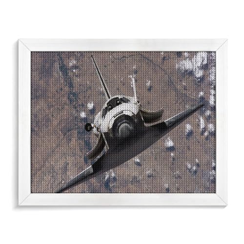 TCzRZ Space shuttle, flightDIY 5D Diamond Painting Kits Full Drill Diamond Art Stickerei Bilder Strass Geschenk Rundbohrer30x40cm/11.81x15.74pouces von TCzRZ