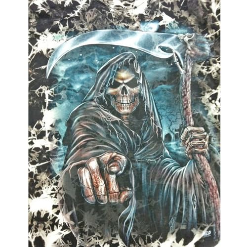 TDFERAN 40 x 50 cm 5D DIY Diamond Painting Volle Dämon für Kinder, Diamant-Stickerei Square Drill, Diamant Painting Bilder Totenkopf,Halloween Geschenk/Kristall Kreuzstich WandDekoration Erwachsene von TDFERAN