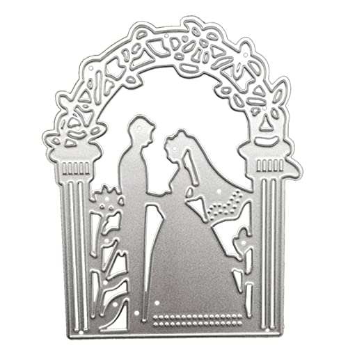 TDZTMNDNB Metall-Stanzformen, Metall-Stanzform, Hochzeit, Prägeschablone, Stanzformen für Kartenherstellung, Scrapbooking, Papierbastelvorlage, handgefertigt von TDZTMNDNB