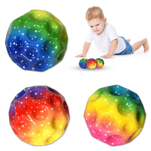 TECHEEL Stressball Anti Stress Spielzeug Bälle Antistressbälle Antistressball Kinder, Anti Stress Spielzeug Moon Ball Space Balls für Kinder Erwachsene Mitgebsel Gastgeschenke Kindergeburtstag von TECHEEL