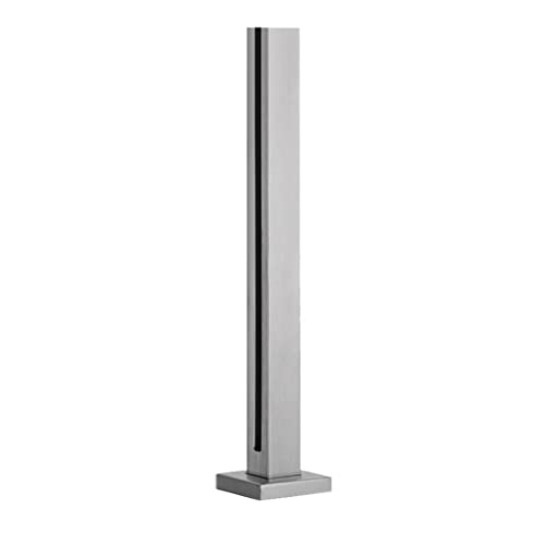 TECTECHT Clip-Klemme Glasgeländerpfosten Edelstahl-Glasbalustrade-Pfosten-Glasscheiben für Geländer für den Innen- und Außenbereich (Color : Silver) von TECTECHT