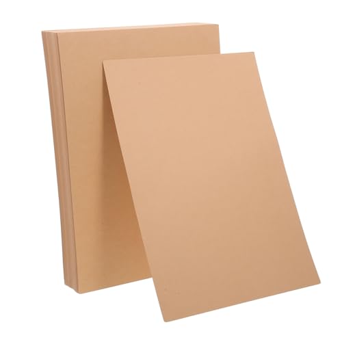 100 Blatt Kraftkarton Hartes Papier Kartonpapier Brauner Karton Zubehör Für Die Kartenherstellung Bastelpapier Leere Notizkarten Braunes Tonpapier Karteikarten Kraftpapier TEHAUX von TEHAUX