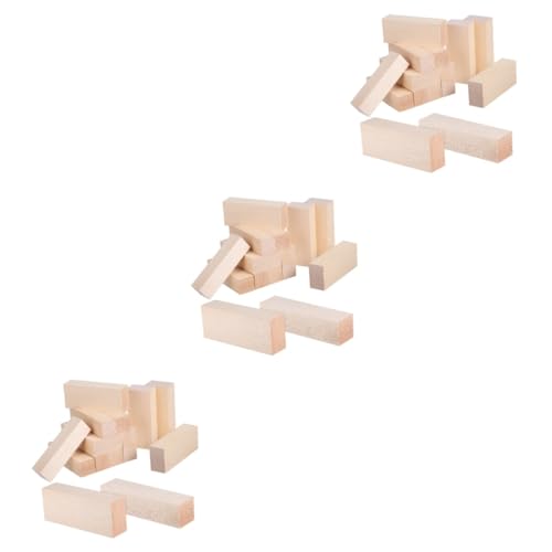 3 Sätze Streifen Aus Lindenholz Quadratische Dübel Fellstreifen Holzdübel Holzlatten Holzleisten Holzplatten Holzprojekte Unfertige Holzstäbe Dübelstangen Beige 14 Stück * 3 TEHAUX von TEHAUX