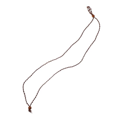 3St Schmucknetzbeutel schmucksteine gemuse Schmuckkette ropes Käfig Fisch Schnur Halskette Boho-Halsketten Kette mit Käfignetz Zubehör herstellen Geflochtenes Seil Coffee TEHAUX von TEHAUX