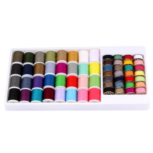 60-Teiliges Set mehrfarbiges Stickgarn linen fabric embroidery handystativ raufaserfarbe handsfull Premium-Nähzubehör Faden Maschinenstickgarn handwerkliches Nähen Nähgarn TEHAUX von TEHAUX