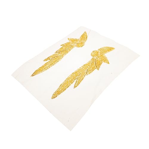 TEHAUX 1 Paar Korsage und Schulterstempel Perlenstickerei-Patch Trendy Rohrperlenapplikationen Applikationen für Kleidung handgefertigte Kleidungsaccessoires Glas Golden TEHAUX 1 Paar Korsage und Schulterstempel Perlenstickerei-Patch Trendy Rohrperlenapplikationen Applikationen für Kleidung handgefertigte Kleidungsaccessoires Glas Golden von TEHAUX