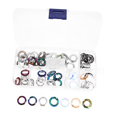 TEHAUX 1 Packung Kreis Engel Ring hand schmuck schmuckherstellung schmuck basteln zubehör Schmuckbasteln Schmuckverschlüsse Sprungringe Edelsteine Nagelkunst-Anhänger Maniküre- Glas von TEHAUX