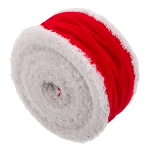 TEHAUX 1 Rolle Breites Band Weihnachtsbaumband Weißes Fellband Nähen Von Verzierungen Drahtband Zum Basteln Bogen Machen Band Samtband Weihnachten Bänder Für Handwerk Wickelband Nylon Rot TEHAUX 1 Rolle Breites Band Weihnachtsbaumband Weißes Fellband Nähen Von Verzierungen Drahtband Zum Basteln Bogen Machen Band Samtband Weihnachten Bänder Für Handwerk Wickelband Nylon Rot von TEHAUX