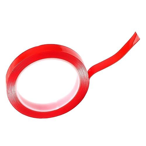 TEHAUX 1 Rolle Bürokratie 15mm Breite R25b Wiederverwendbar Gaffers Tape Auto Schwarzes Klebeband Stark -wege-klebeband Led-streifenlichter Stecker Klebeband Nachfüllen Rot Acrylsäure von TEHAUX