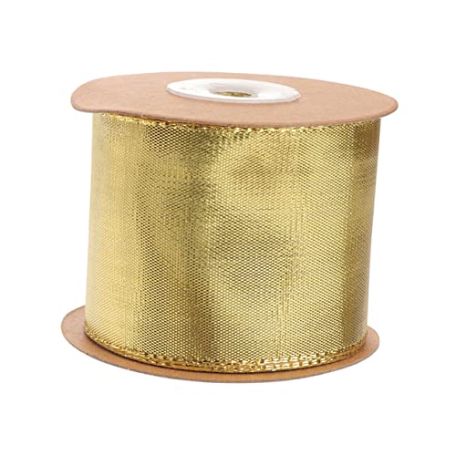 TEHAUX 1 Rolle Gold- und Silberzwiebelband Blumenarrangementband goldene bänder für das handwerk Rot creatim weihnachten geschenkband Verpackungsband festliches Band metallische Linie von TEHAUX