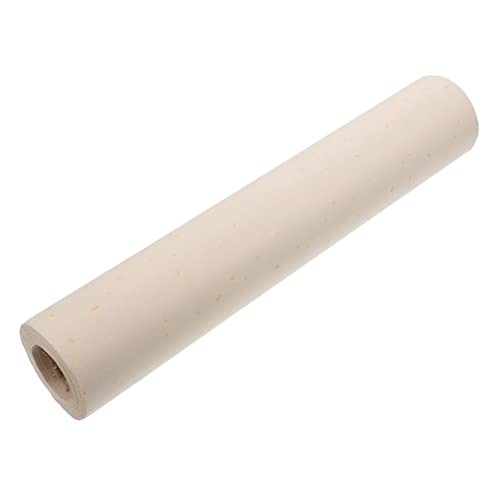 TEHAUX 1 Rolle Goldenes Reispapier Bestreuen Reis Papier Papierhandtücher Reisepapier Decoupage-papier Chinesische Kalligraphie Kalligraphie-schreibblock Kalligraphie Xuan Papier Beige von TEHAUX