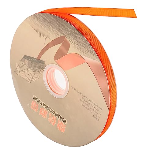 TEHAUX 1 Rolle Schleife seidenband ribbon Hochzeitsgeschenkband Scrapbook-Verzierungen hochzeitsgeschenke Hochzeitsdeko Festival-Geschenkband Geschenkband selber machen Polyester Orange von TEHAUX