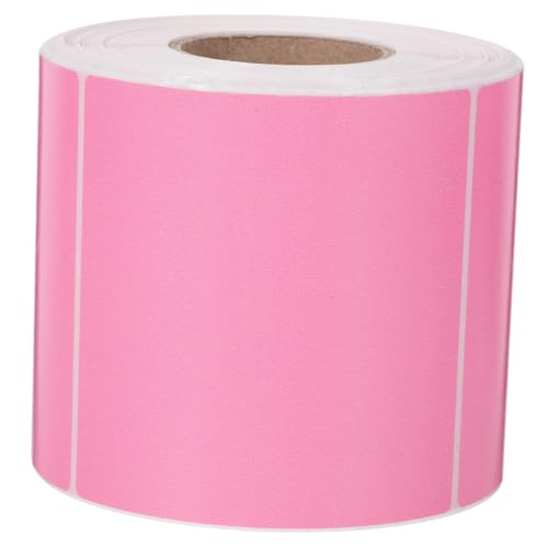 TEHAUX 1 Rolle Thermoetikettenpapier selbstklebende Adressetiketten benutzerdefinierte Thermoetiketten Aufkleber aus Thermopapier Namensetiketten Aufkleber Express-Etikett Rosa von TEHAUX