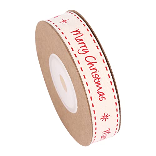 TEHAUX 1 Rolle Weihnachtsthema Geschenkverpackungsband Aus Breit Ideal Zum Bedrucken Und Verzieren Von Kleidungskanten Perfekt Für Festliche Und von TEHAUX