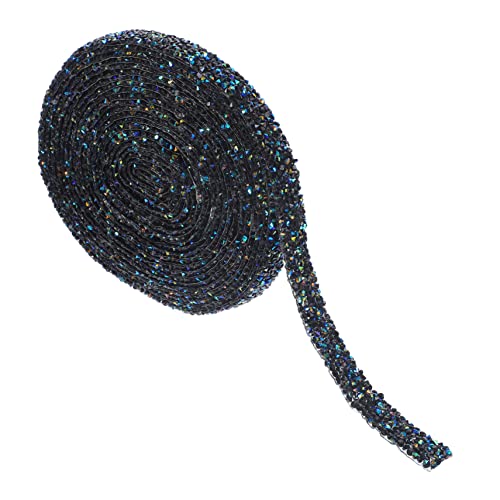 TEHAUX 1 Rolle dekoratives Strassband hochzeitsdeko hochzeitsdeco bastelmaterial decoration Strass-Kit Mastix aufkleber Kleidung Strassstreifen selbstklebender Strassstreifen Harz Black TEHAUX 1 Rolle dekoratives Strassband hochzeitsdeko hochzeitsdeco bastelmaterial decoration Strass-Kit Mastix aufkleber Kleidung Strassstreifen selbstklebender Strassstreifen Harz Black von TEHAUX