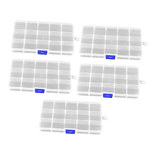 TEHAUX 1 Satz Aufbewahrungskiste Korb Aufbewahrungsboxen Würfel Plastik Teile Lagercontainer Vorratsbehälter Klare Aufbewahrungsbox Aufbewahrungsbehälter Aus Kunststoff Abs Weiß 5 Stück von TEHAUX