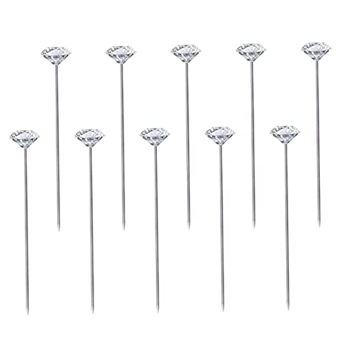 TEHAUX 1 Satz Diamantstift Bastelzeug Handwerkskunst Sewing Accessories Perlen Nähen Quilten Von Geraden Stiften Kreuzstichnadel Zylinderstift Positionieren Rostfreier Stahl 200 Stück von TEHAUX