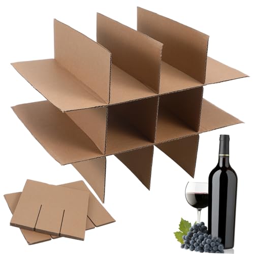 TEHAUX 1 Satz Glasverpackungssets Glastrenner Für Umzugskartons Papptrenner 6 Stück 11 X 11 Zoll 4 Stück 15 X 11 Zoll Umzugskarton-Gläsertrenner-Verpackungszubehör von TEHAUX