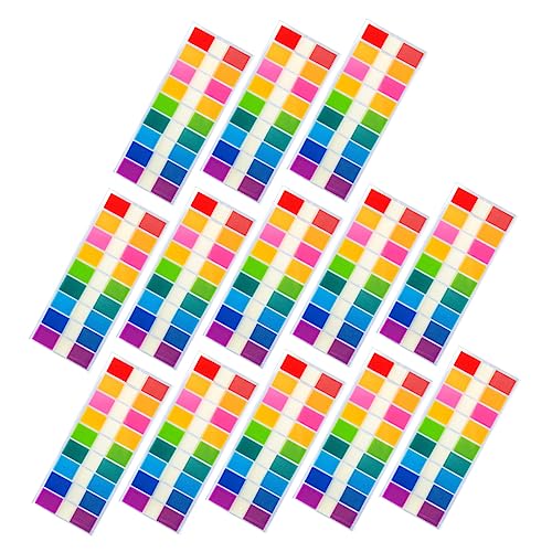 TEHAUX 1 Satz Index Etikett Bookmarks Book Marker Fluoreszierende Index Tabs Etikettenaufkleber Buch-klebestreifen Klebrige Indexregisterkarten Index-tabs Pvc Colorful 900 Stück von TEHAUX