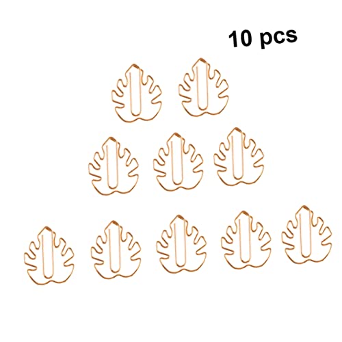 TEHAUX 1 Satz Kreative Clips Lesezeichen Klammer Büroartikel Cartoon Paper Clips Schulsachen Bürozubehör Schulbüroklammer Lesezeichen-clip Papier Kreative Büroklammern Golden 10st von TEHAUX