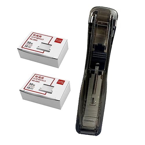 TEHAUX 1 Satz Papierclip Clip-spender Klammerloser Hefter Dokumentclip Aktenbindemaschine Dokumentenzubehör Dokumentenschneider Tragbarer Hefter Werkzeug Zum Heften Von Papier Black Eisen TEHAUX 1 Satz Papierclip Clip-spender Klammerloser Hefter Dokumentclip Aktenbindemaschine Dokumentenzubehör Dokumentenschneider Tragbarer Hefter Werkzeug Zum Heften Von Papier Black Eisen von TEHAUX