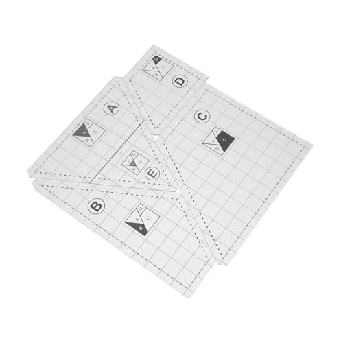 TEHAUX 1 Satz Patchwork-Vorlage sewing pattern sewing accessories Lineale zum Maschinenquilten Freihand-Quiltvorlagen für den Haushalt Nähvorlage für zu Hause nähvorlage selber machen von TEHAUX